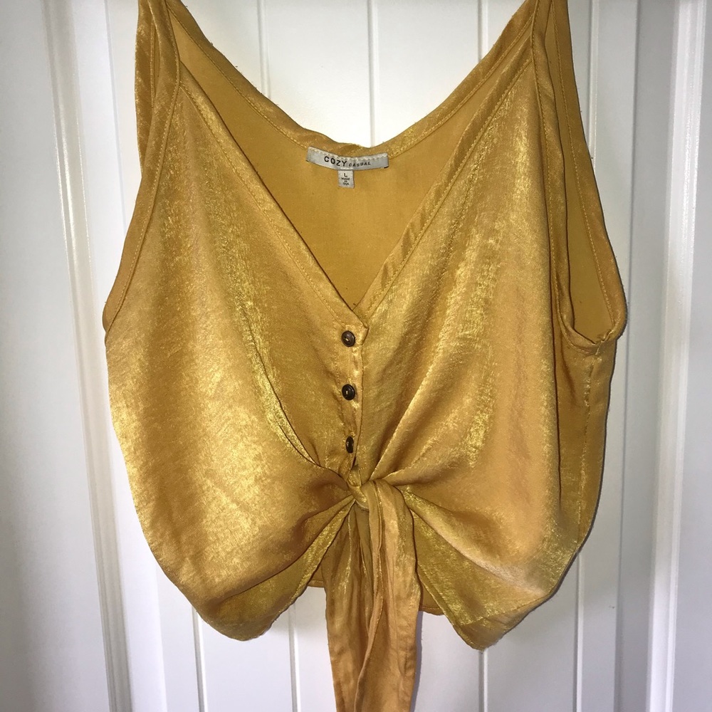 Golden Yellow Crop Top